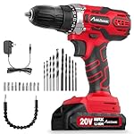 AVID POWER 20V MAX Power Drill Kit, Cordless Drill Set with Battery and Charger, 2 Variable Speed, 3/8-Inch Keyless Chuck, 19 Position and 22pcs Bits