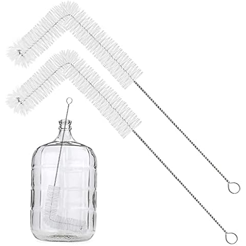 2 Pack 28inch Carboy Brush Carboy Cleaning Brush Carboy Bottle Brush Carboy Brushes for Cleaning Nylon 5 Gallon Carboy Brush for 3 5 6 6.5 Gallon Glass Carboys Corny Kegs Wine Making Home Brewing Cover
