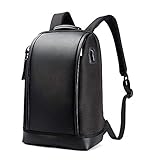 BOPai Business 15.6 inch Laptop Backpack Invisible Water Bottle Pocket Anti-Theft Laptop Rucksack USB Charging Port and Anti-Explosion Zipper Water Resistant Travel Anti-Thief Men Backpack, Black