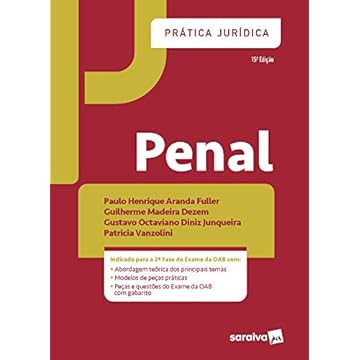 Capa do livro Prática Jurídica - Penal - 15ª edição de 2020