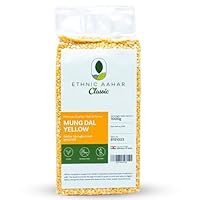 Ethnic Aahar Mung Dal Yellow - Classic Yellow Mung Beans for Dal & Curries (1 Kg)