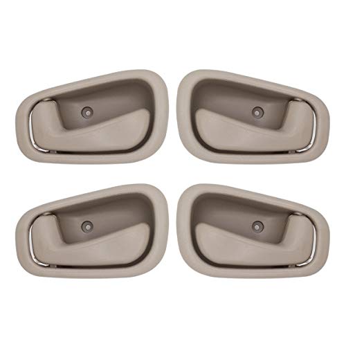 98 chevy prizm door handles - BOPART Inside Interior Door Handle for 1998 1999 2000 2001 2002 Toyota Corolla Prizm Front Rear Driver & Passenger Side Replacement Manaul Lock Beige/Tan (4Pcs)