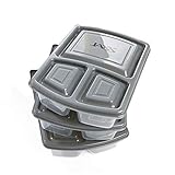 Fit & Fresh JAXX Meal Prep Container Set with Snap-In Cutting Board, Divided Bento Style, Set Includes 3 Containers With Lids and 1 Cutting Board, Gray