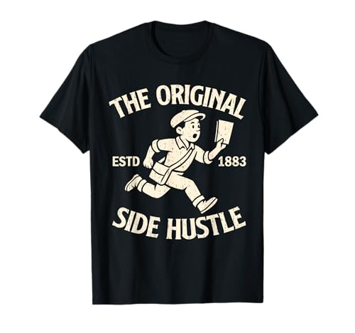 Retro Newspaper Boy The Original Side Hustle Vintage 1883...