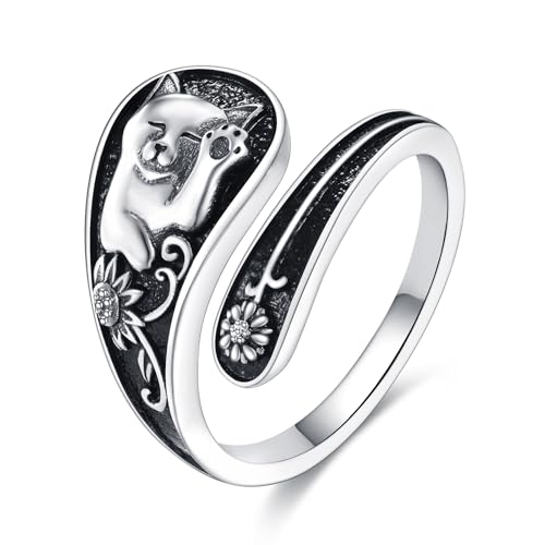 Bague pieuvre en argent sterling ajustable le cadeau idéal pour femme