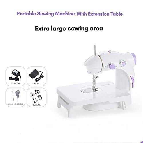 Machine à coudre avec table d'extension pour réussir vos ourlets sans bloquer le fil - 5