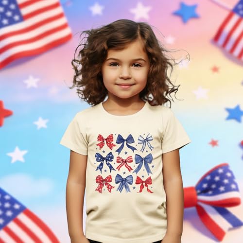 Image of 4th of July Shirts Toddler Boys Girls American Flag USA T-Shirt Kids Patriotic Tee Tops