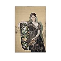 額装済/オルガの肖像（パブロ ピカソ）/アートポスター Amazon.co.jp: ポスター パブロ ピカソ オルガの肖像 額装品