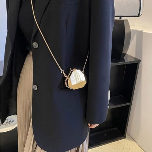 Single Shoulder Solid Color Underarm Handbag Bright Surface4