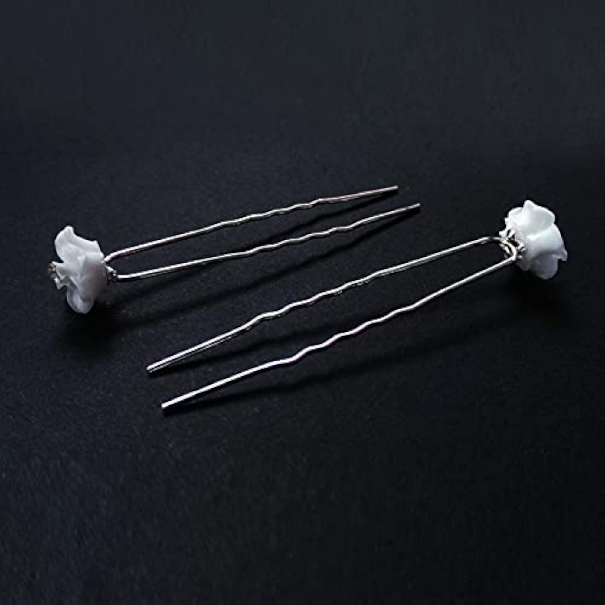 20 Pcs Diamond White U Hair Hosta Bride Set