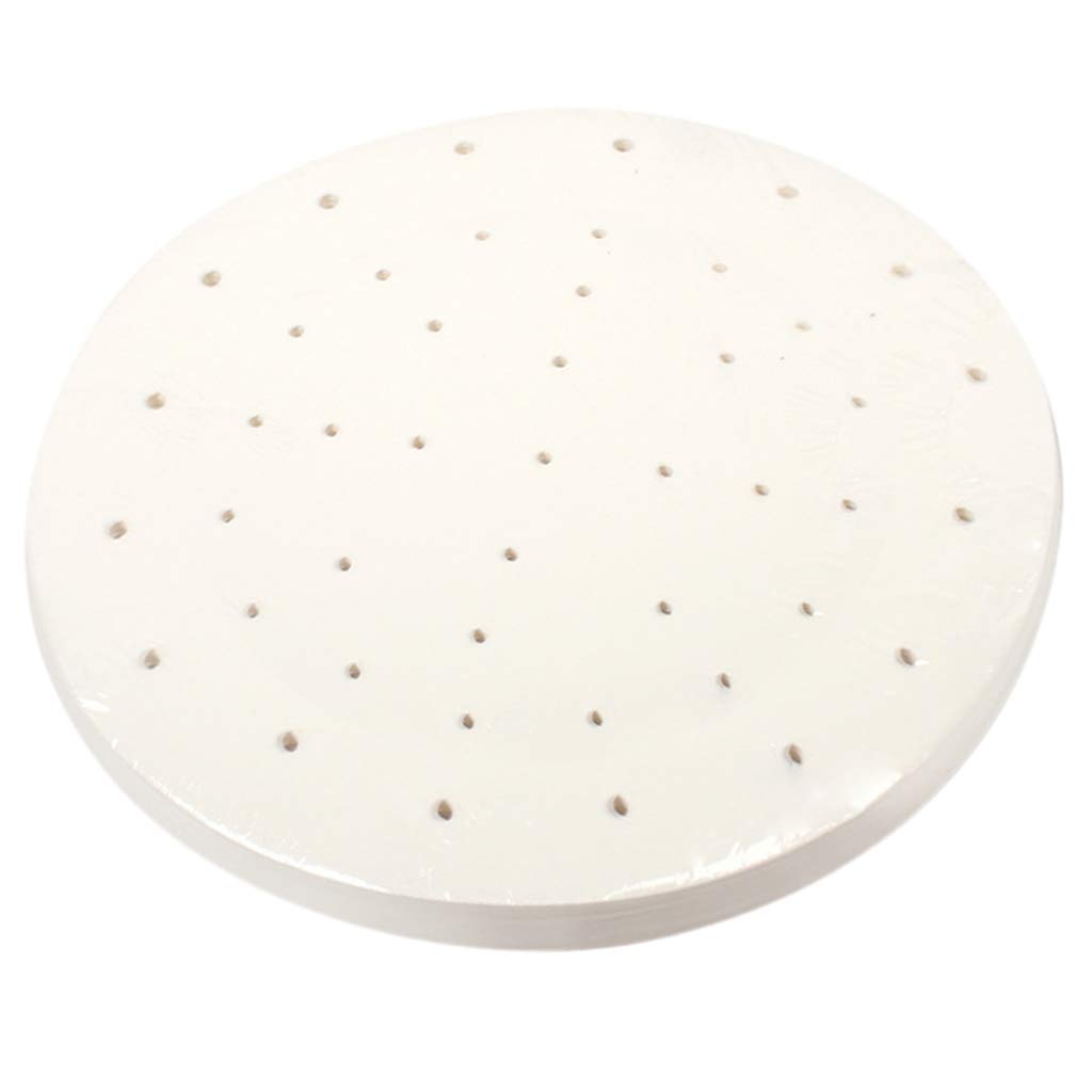 100x Non-Stick Round Bamboo Steamer Paper Liner Dumpling Baking Mat 9.5inch
