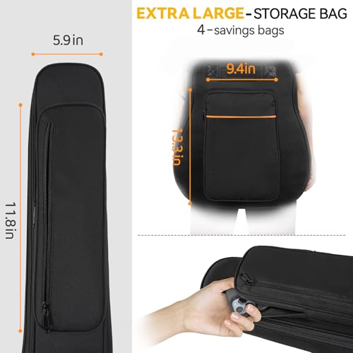 IBVIVIC Electric Guitar Bag Dust Cover Water Resistent Dual Adjustable Shoulder Strap Guitar Case Gig Bag No Padding, Bag Only