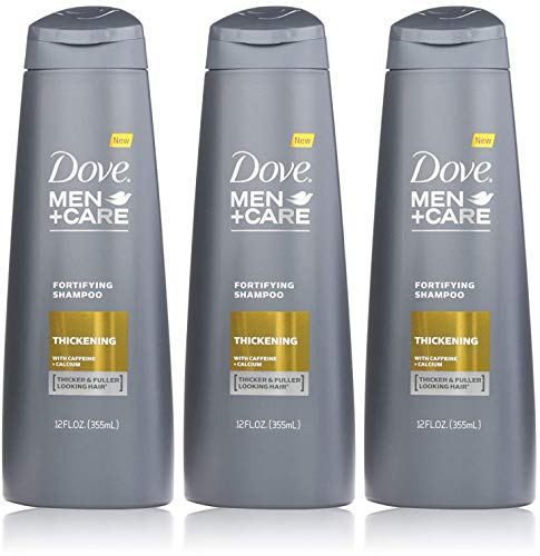 Dove Men + Care Fortifying Shampoo - Thickening Shampoo - With Caffeine - Net Wt. 12 FL OZ (355 mL) Per Bottle - Pack of 3 Bottles (Packaging May Vary) Dove Men + Care Fortifying Shampoo - Thickening Shampoo - With Caffeine - Net Wt. 12 FL OZ (355 mL) Per Bottle - Pack of 3 Bottles (Packaging May Vary)