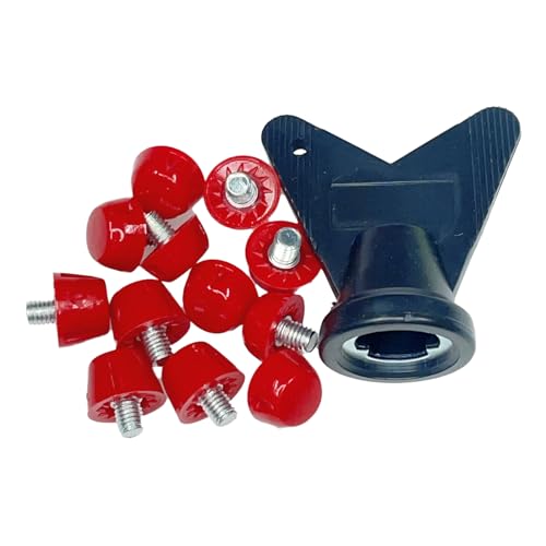 CAZSTYK 12Pcs Professional Football Shoe Studs for 5MM Threaded Football Soccer Shoes 10mm/7mm Football Shoe Replacement Spikes