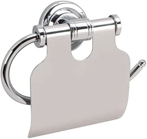Hardware House 582809 Toledo Toilet Tissue Holder with Lid Chrome