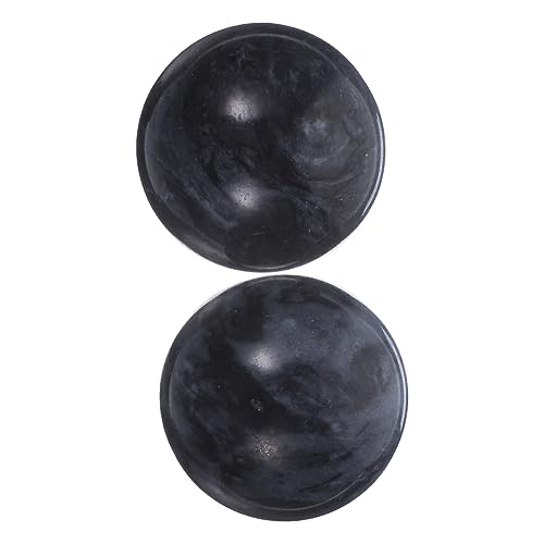 NULYLU 2 Pcs Hand Exercise Ball for Elderly Jade Balls for Hands Health Exercise Black Random