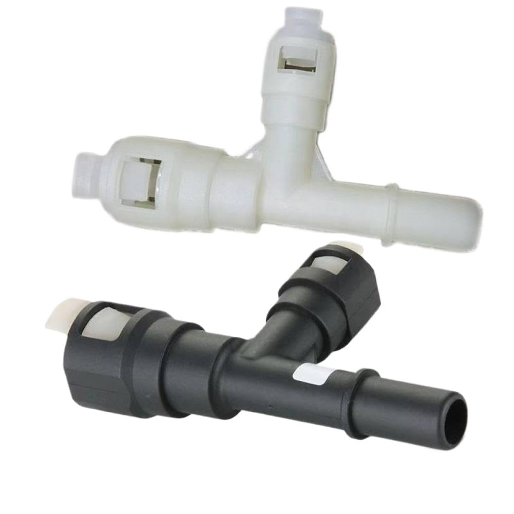 Black and White Car HVAC Heater Hose Connector Compatible with Chevrolet Suburban GMC Yukon Cadillac Escalade Tahoe 2002-2014