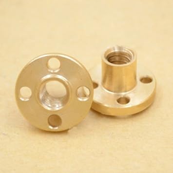 2pcs 3d Printer CNC Lead copper nut for 8mm screw BY TECHNO
