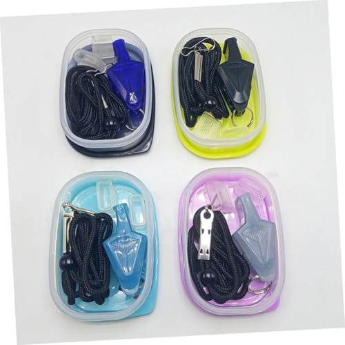 Set de silbatos profesionales para árbitros con cordón miniatura 4