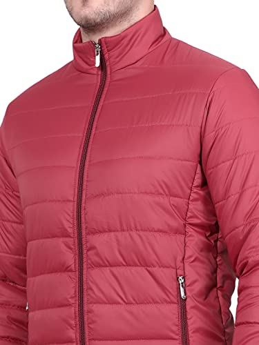 Image of KOTTY Men's Nylon Regular Solid Stylish Designed for Comfort and Warmth Puffer Jacket