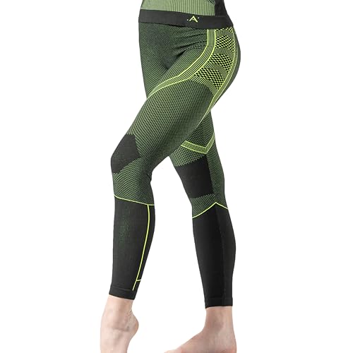 Risalti Leggings Donna Termico Energy - Leggins Traspirante Elasticizzato, Abbigliamento Intimo Termico Donna in Microfibra Termoregolante Senza Cuciture - Made in Italy