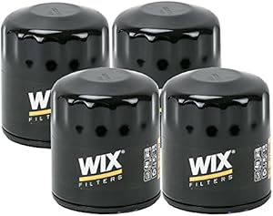 Wix Set of 4 Engine Motor Oil Filters For Alfa Romeo Buick Cadillac Chevrolet Chrysler Dodge Fiat Freightliner GMC Hummer Isuzu Jeep Pontiac Ram Saab Saturn Suzuki Volkswagen FI