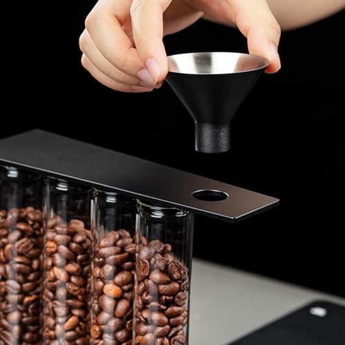 Botellas de café apilables de vidrio de borosilicato y diseño de moda 4