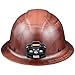 Klein Tools 60447 Hard Hat, Full Brim Class G KONSTRUCT Series Hard Hat with Rechargeable Headlamp, Sweat-Wicking Sweatband, Top Pad, Brown