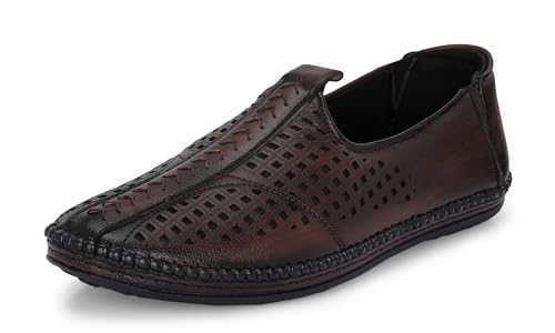 Image of Server Men's Loafer | Ethnic Shoes | Pathani Shoes Mojadi | Peshawari Slip On Shoes | Wedding Juttis | Party Shoes | Men's Fashion Shoes with TPR Sole