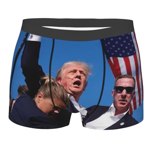 Donald Trump 2024 Sign Trump Is My President American Men's Boxer Briefs Underwear Trump Merch Trump Stuff