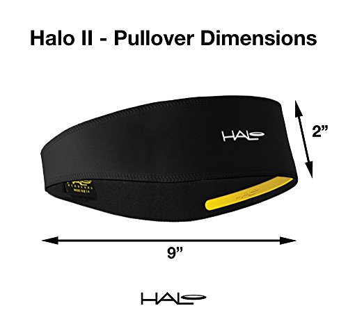 Image of Halo Headband Halo II, 2 inch Wide Sweatband Pullover Running Headband for Men and Women, No Slip with Moisture Wicking Dryline Fabric and Sweat Channeling Technology