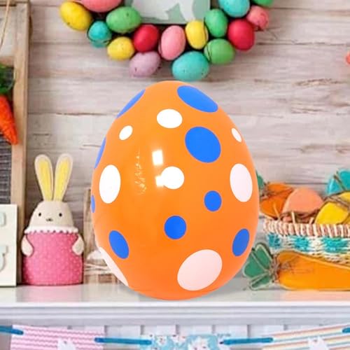 Œuf de Pâques gonflable orange pour décoration extérieure de jardin et maison - 4
