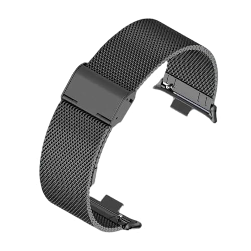 leruiyezs Schwarz Edelstahl Ersatzarmband Für Redmi Watch 4 Und 5 Mit Verstellbarer Länge Für Xiaomi Smart Band 9 Pro Und Band 9 Pro Uhrenzubehör Für Männer Und Frauen