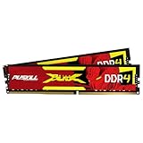 PUSKILL DDR4 RAM 16GB Kit (2x8GB) 3200MHz PC4-25600 CL16 Desktop Memory - 1.35V UDIMM Low Latency, Intel XMP 2.0 Ready for Gaming PC, Compatible with Intel & AMD