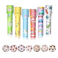 Goviox 6 Stück Klassisches Kaleidoskope, Kaleidoskop Kinder, Vintage Retro-Kaleidoskope Lernspielzeug für Kindergeburtstag, Neujahr, Weihnachten, Vorratsfüller, Schule, Klassenzimmer(Zufällige Farbe)