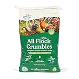 Manna Pro All Flock Crumbles - Crafted with Probiotics for Gut Health & Digestion - 16% Protein for Mixed Flocks with No Artificial Colors or Flavors - Crumbled for Easy Feeding - 8lbs