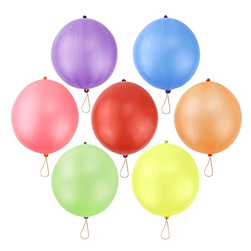 RUBFAC Punch Balloons, Party Favors for Kids, 80Pcs Thickened Heavy Duty Neon Punching Bounce Balloon for Birthday Party Goodie Bag Stuffers Exciting Outdoor Play Supply by rubfac - Image 3