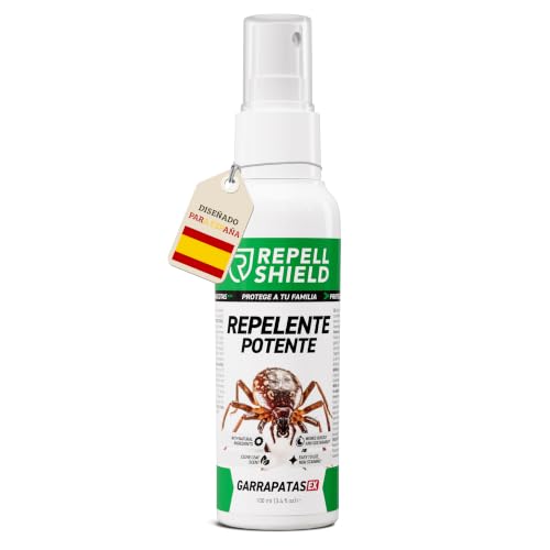 RepellShield® Repelente Garrapatas Humanos 100ml - Spray para Ropa y Hogar