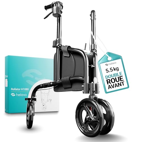 Helavo Déambulateur 3 roues Pliable