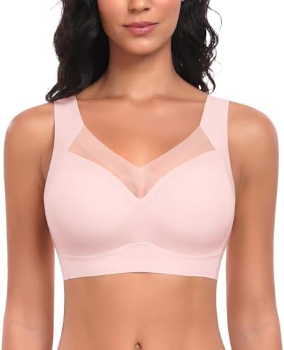 Damen BH Ohne Bügel Nahtloser Bequemer BH Weicher Glatter BHS Bustier Bügelloser BHS Komfort Soft Bra T-Shirt Bralette Gepolsterter