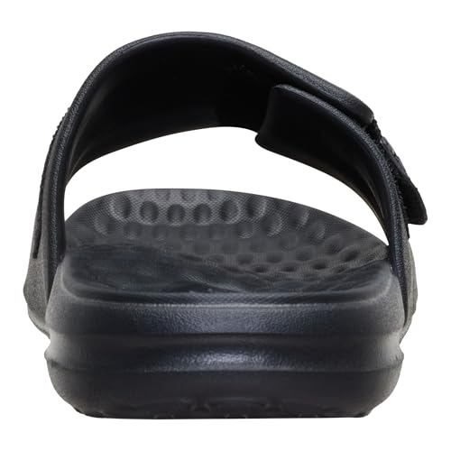 HEYDUDE Men's Wave ALT Slide, Black/Grey Size 7 | Lightweight EVA Sandal with Adjustable Strap and Flexible Travel Ready Outsole by HEYDUDE - Used condition - Image 5