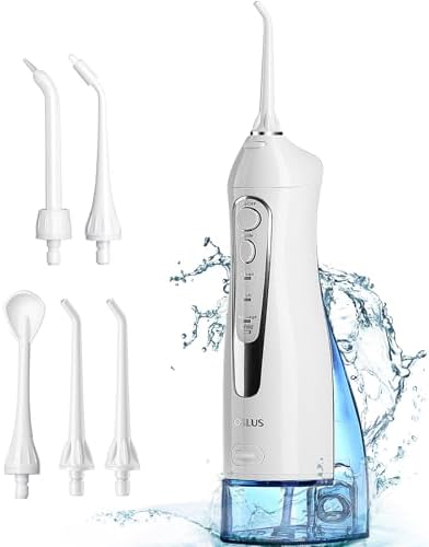 COSLUS Water Flosser Dental Pick: 300ML Oral Irrigator for Teeth ...