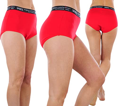 Image of ToBeInStyle Women's Pack of 6 High-Waisted Girdle Brief Tummy Support Everyday Panties