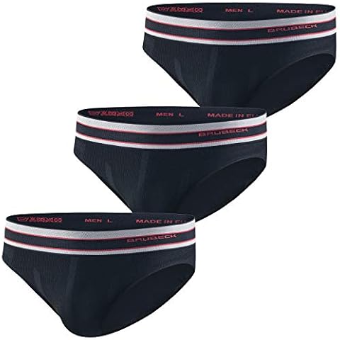 BRUBECK Herren 3er Pack Unterhosen Slip I Slips atmungsaktiv nahtlos Cover