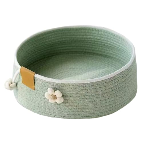 Caseta para gatos, camas para dormir para mascotas, caseta para gatos, espacio de descanso transpirable para mascotas, camas decorativas con estructura de borde elevado, para medianas y grandes