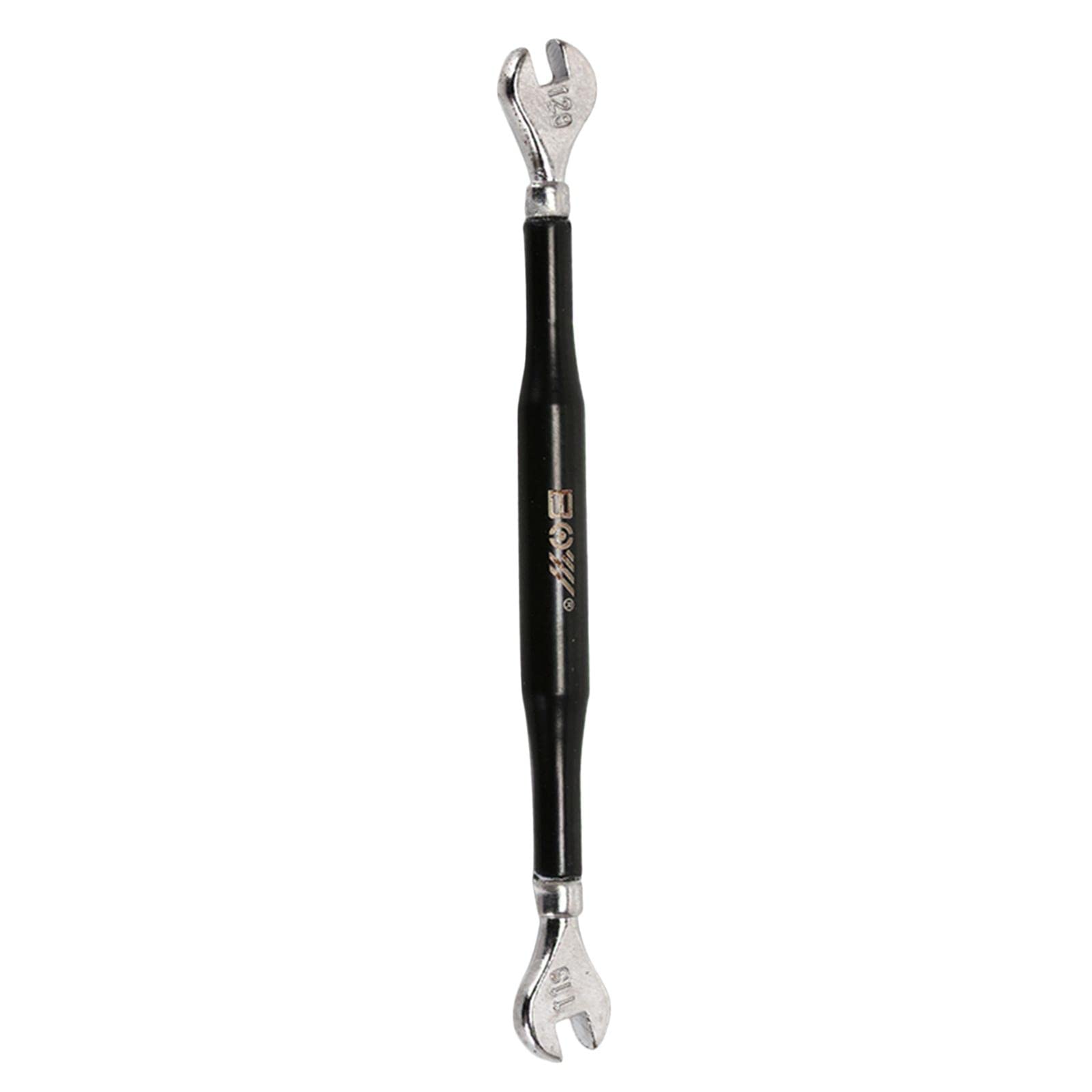 Neaxgeandx Black, Opening 11-12 Bike Spoke Wrench Repair Tools Bicycle Repair Wrench Lever Spanner Opening 11-12, Black