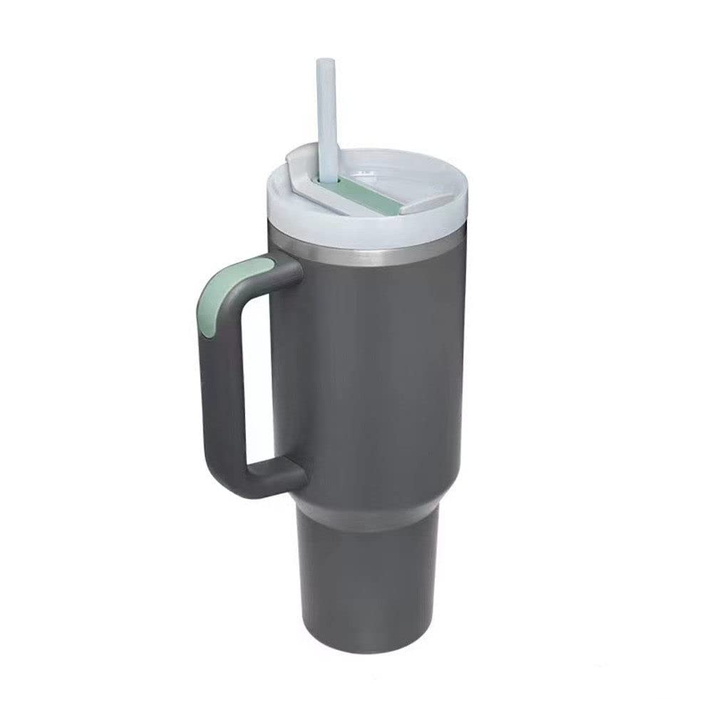 1200ml Tumbler with Handle Stainless Steel Water Bottle Straw Vacuum Thermos Cup Large Capacity Travel Car Coffee Mug