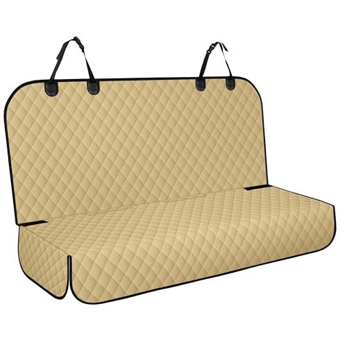 Image of NECKORY Backseat Cover for Dogs, Waterproof and Non-Slip Pet Bench Seat Covers, Car Seat Protector f