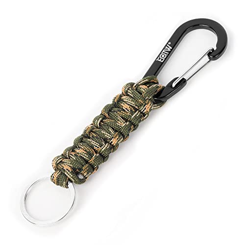 3 Paracord Schlüsselanhänger Mit Karabinerhaken - Robust & Vielseitig Für Outdoor-Abenteuer