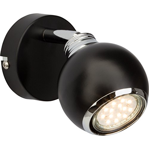 Brilliant AG G77710/06 Spot patère LED Métal 3 W GU10 Noir/Chrome